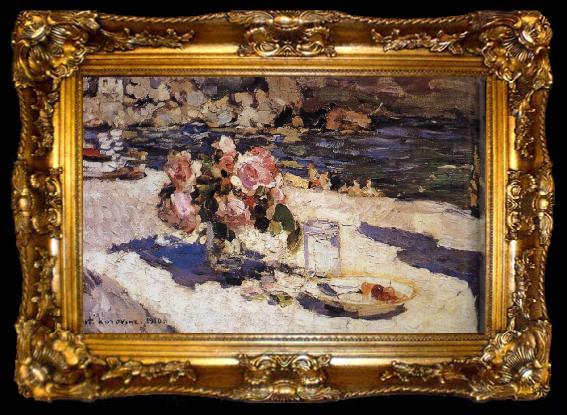 framed  Konstantin Korovin Seashore, ta009-2